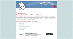 Desktop Screenshot of preghiere.org